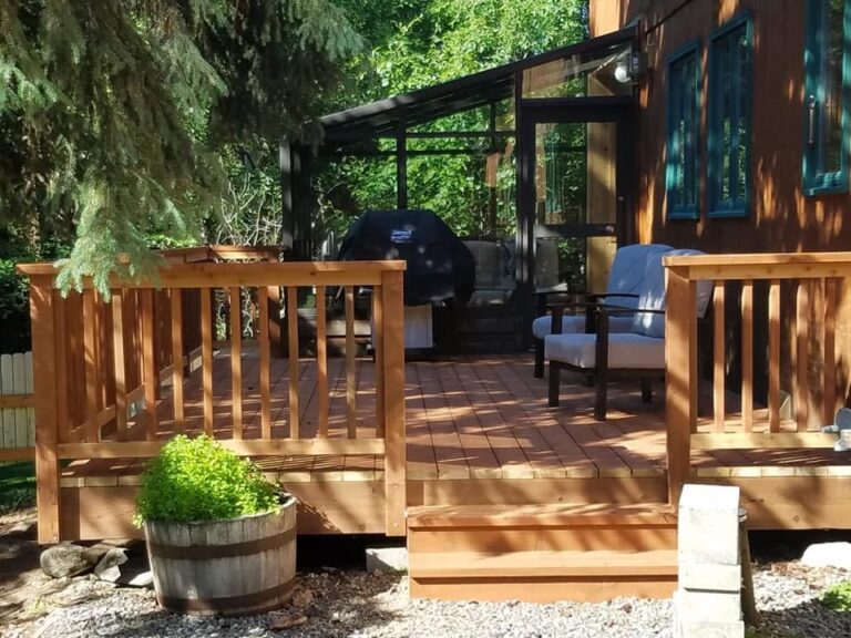 Sunwood Deck with Cedar Picket Railing